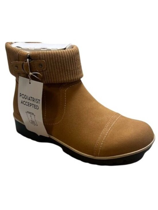 Women Jbu Womens Karissa Encore Water Resistant Round Toe Booties Tan Size 6.5 NEW